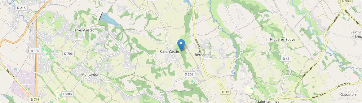 Saint-Castin - Carte