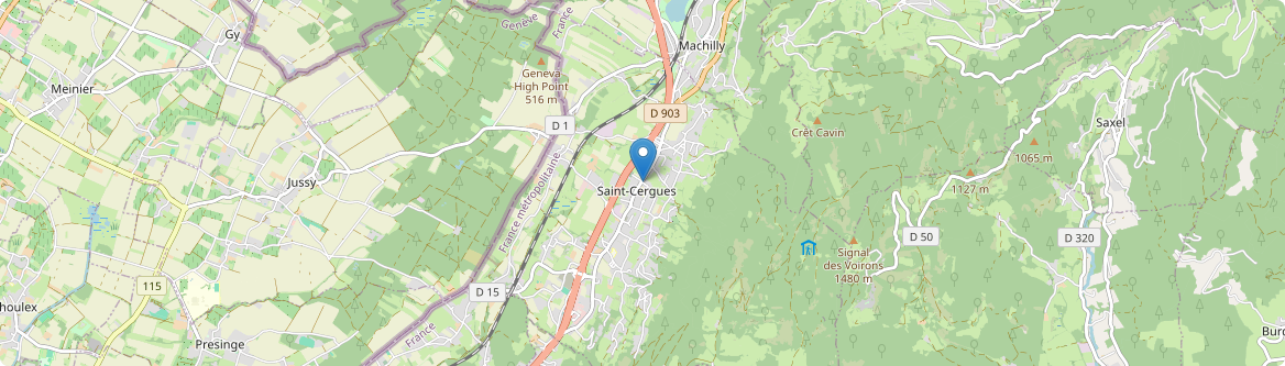 Saint-Cergues - Carte