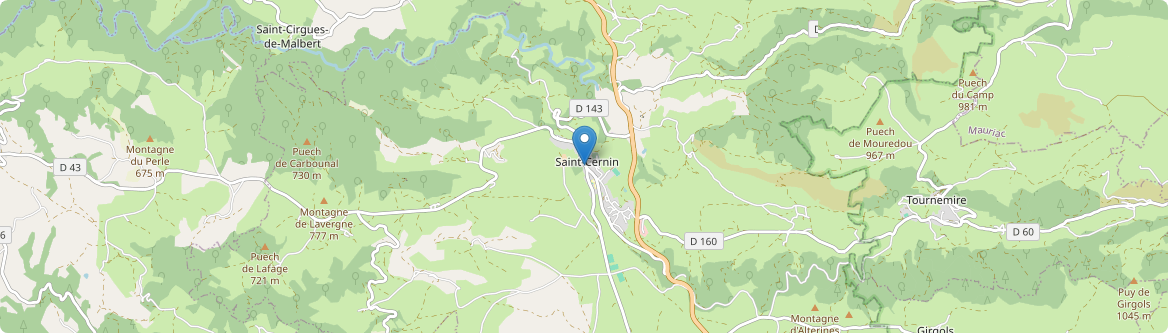 Saint-Cernin - Carte