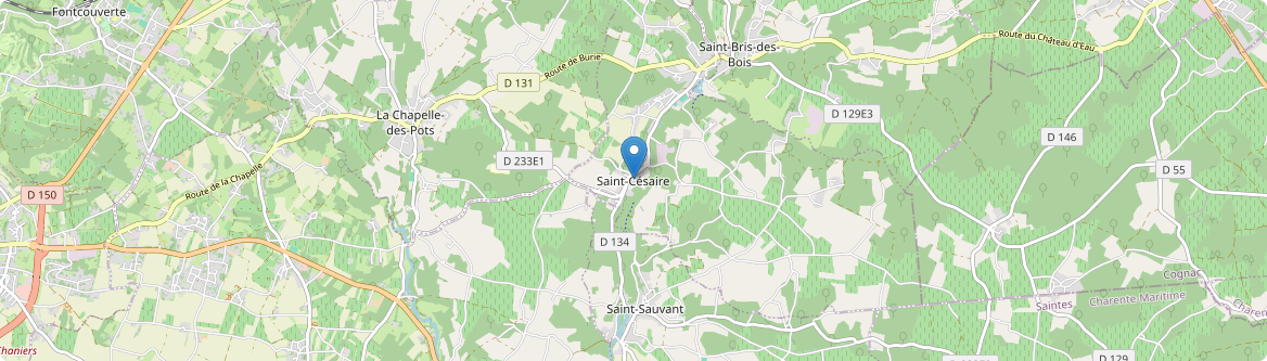 Saint-Césaire - Carte