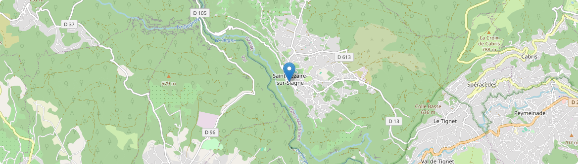 Saint-Cézaire-sur-Siagne - Carte