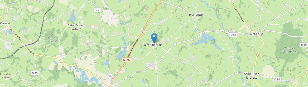 Saint-Chabrais - Carte