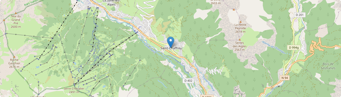 Saint-Chaffrey - Carte