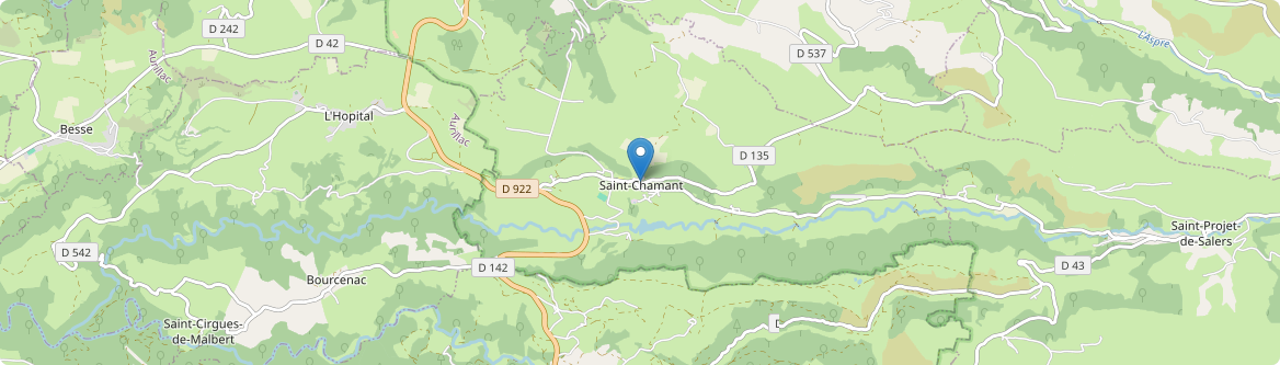 Saint-Chamant - Carte