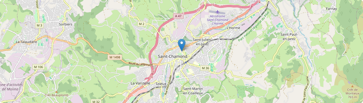 Saint-Chamond - Carte