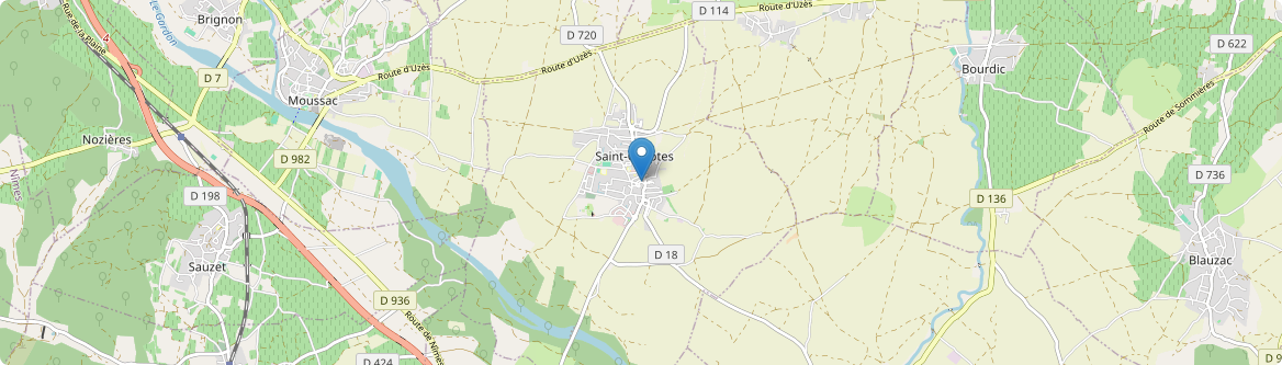 Saint-Chaptes - Carte