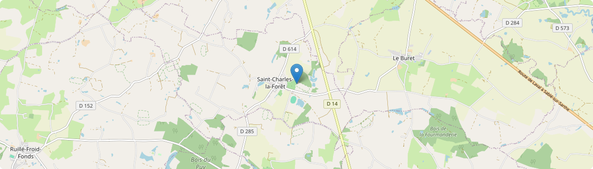 Saint-Charles-la-Forêt - Carte