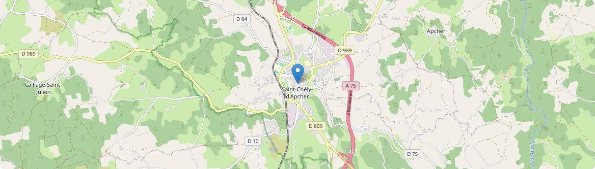Saint-Chély-d'Apcher - Carte