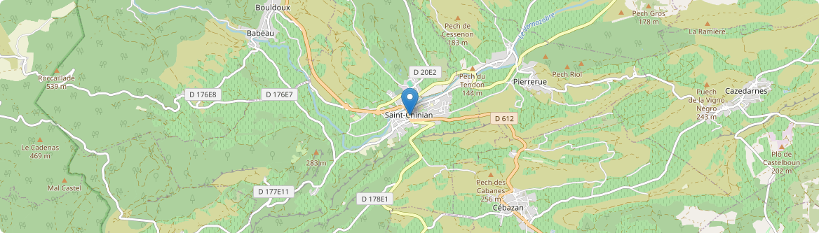 Saint-Chinian - Carte