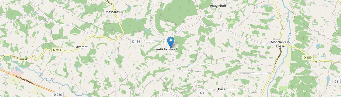 Saint-Christaud - Carte