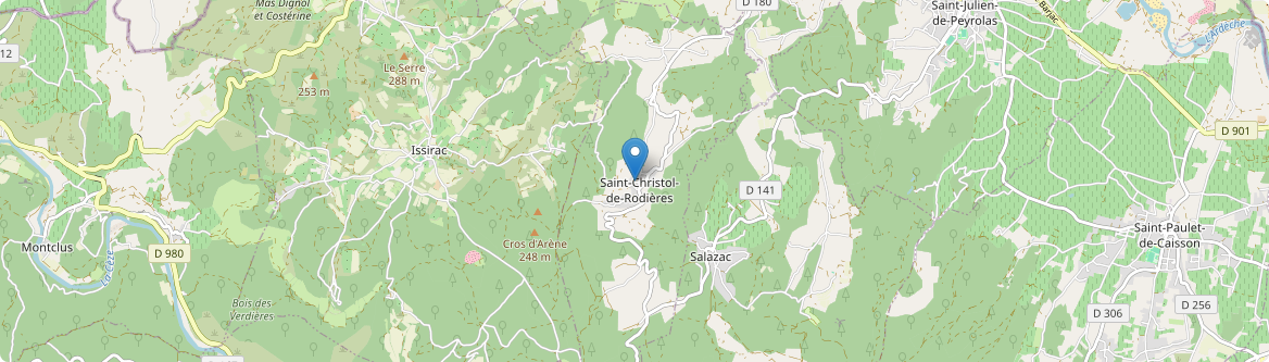 Saint-Christol-de-Rodières - Carte