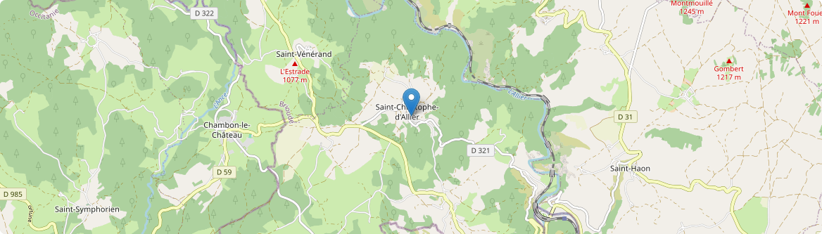 Saint-Christophe-d'Allier - Carte