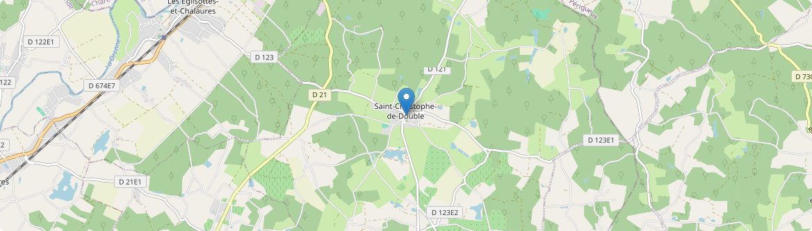 Saint-Christophe-de-Double - Carte