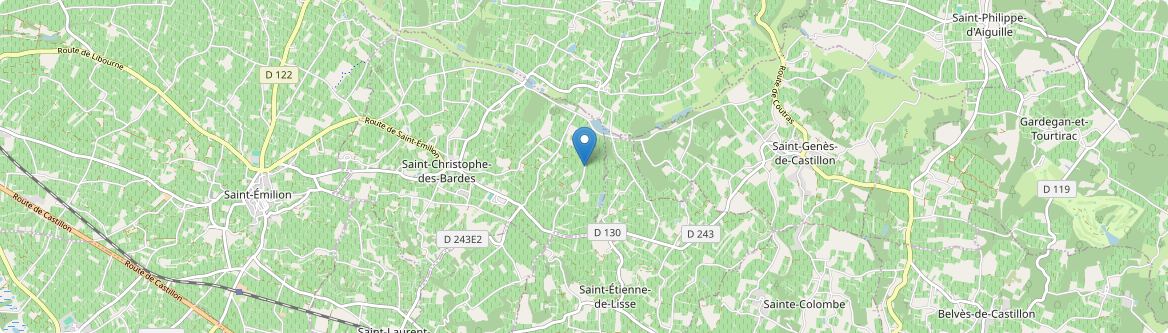 Saint-Christophe-des-Bardes - Carte