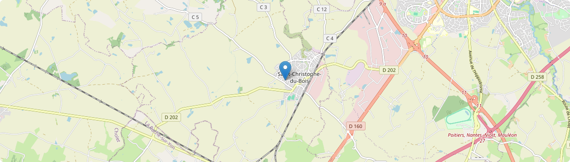 Saint-Christophe-du-Bois - Carte