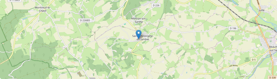 Saint-Christophe-du-Jambet - Carte