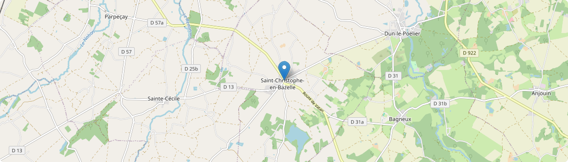 Saint-Christophe-en-Bazelle - Carte