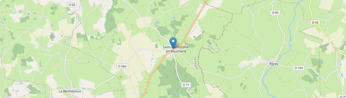 Saint-Christophe-en-Boucherie - Carte