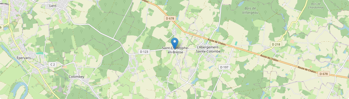 Saint-Christophe-en-Bresse - Carte