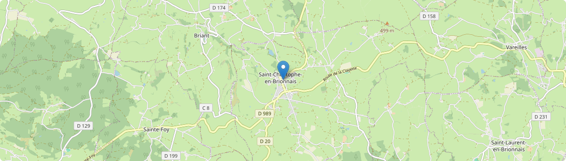 Saint-Christophe-en-Brionnais - Carte
