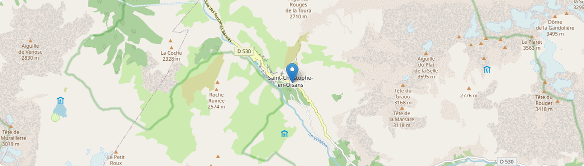 Saint-Christophe-en-Oisans - Carte