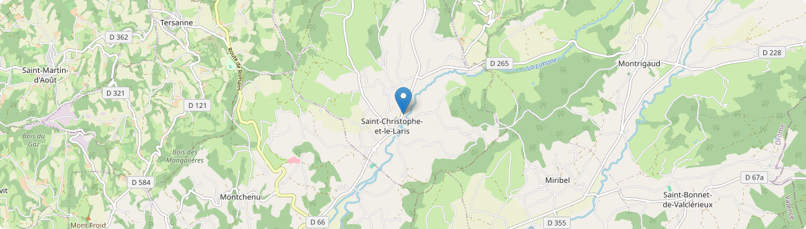 Saint-Christophe-et-le-Laris - Carte