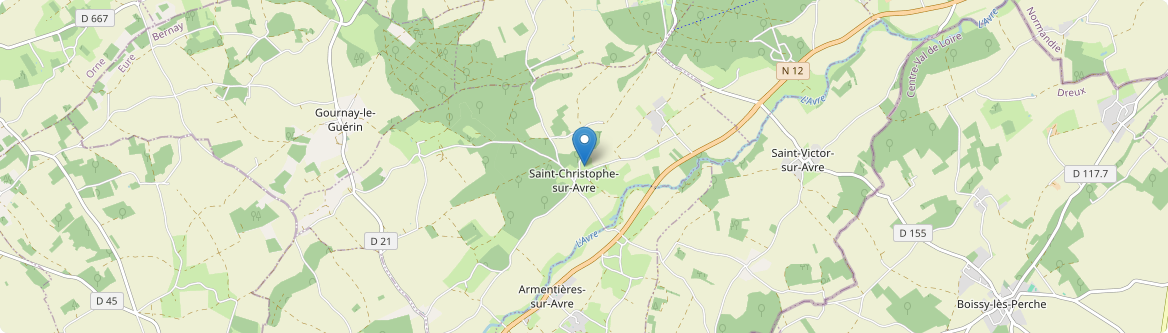 Saint-Christophe-sur-Avre - Carte