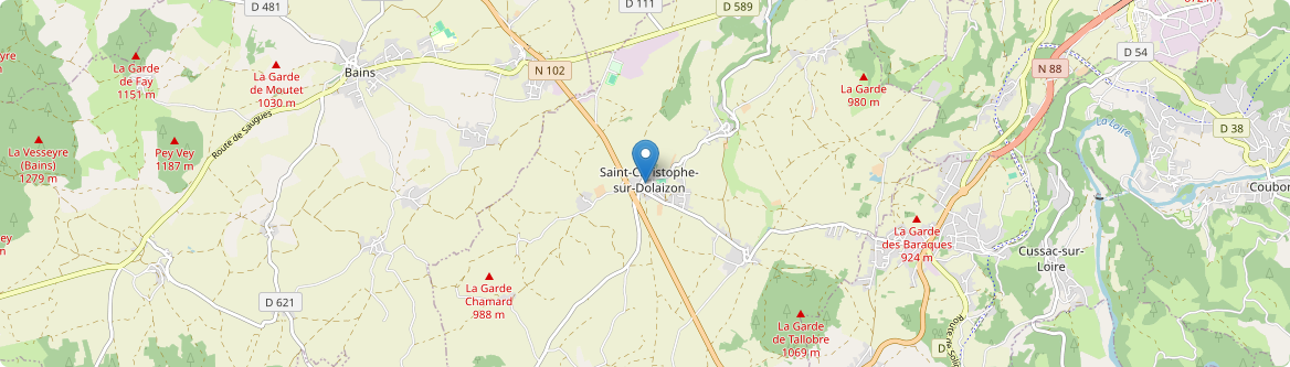 Saint-Christophe-sur-Dolaison - Carte