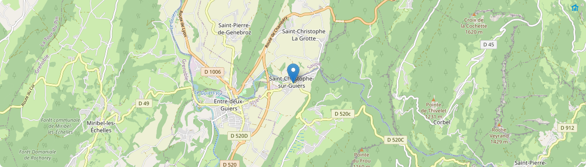 Saint-Christophe-sur-Guiers - Carte