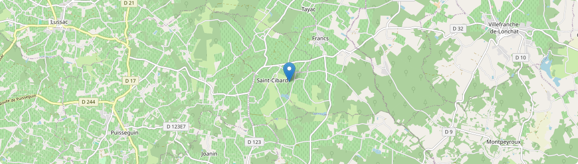 Saint-Cibard - Carte