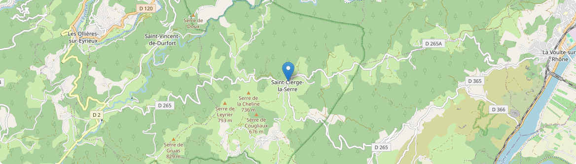 Saint-Cierge-la-Serre - Carte