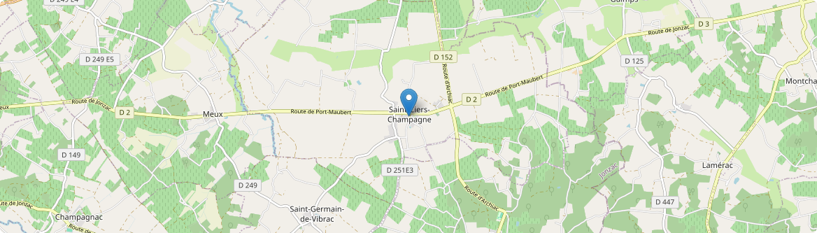 Saint-Ciers-Champagne - Carte