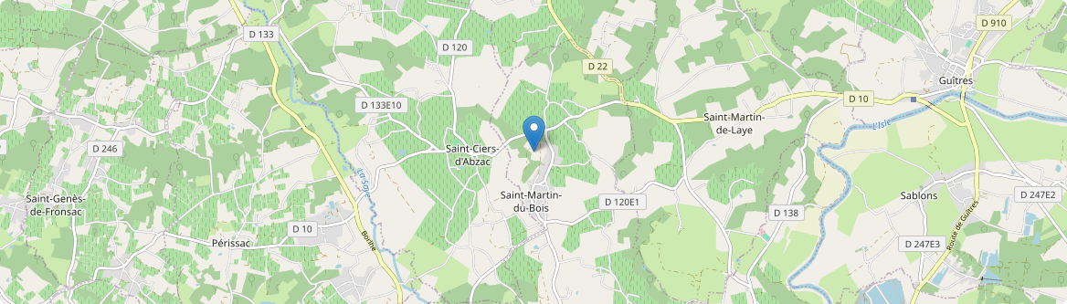 Saint-Ciers-d'Abzac - Carte