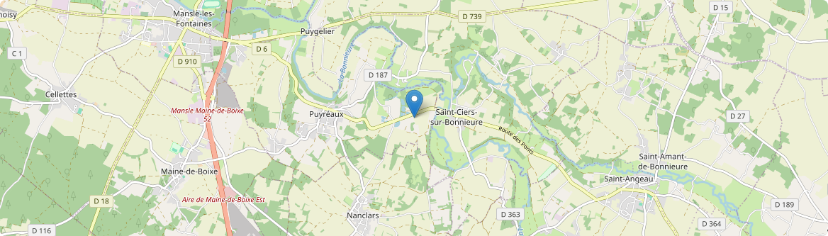 Saint-Ciers-sur-Bonnieure - Carte