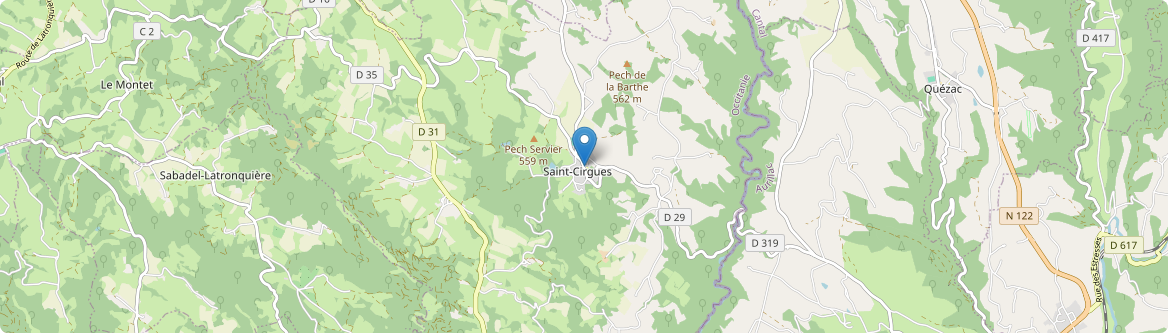 Saint-Cirgues - Carte