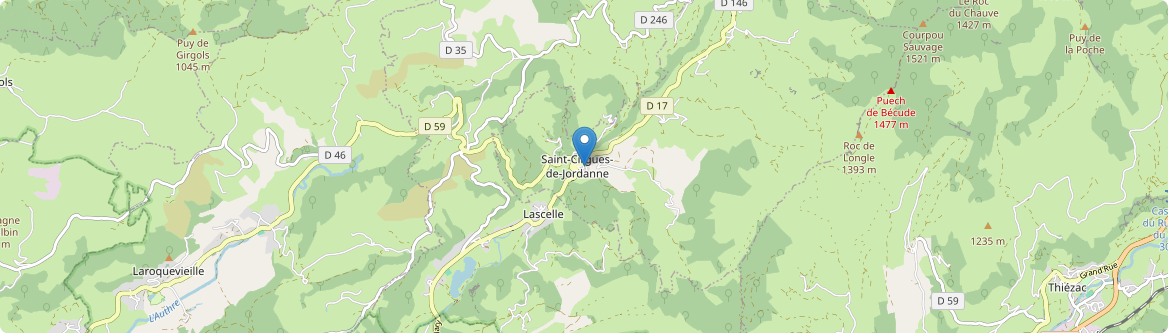 Saint-Cirgues-de-Jordanne - Carte