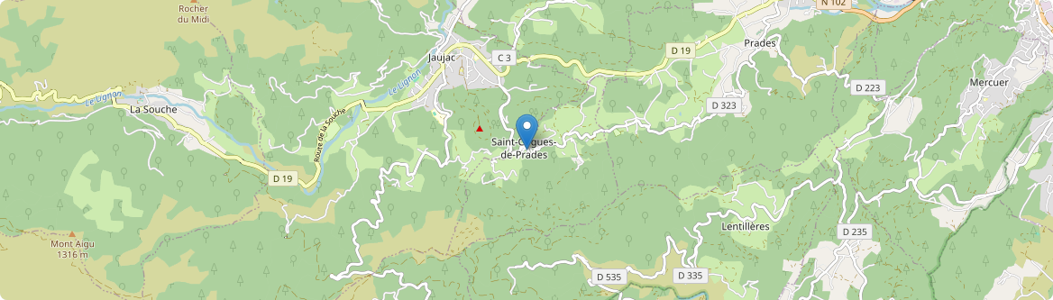 Saint-Cirgues-de-Prades - Carte