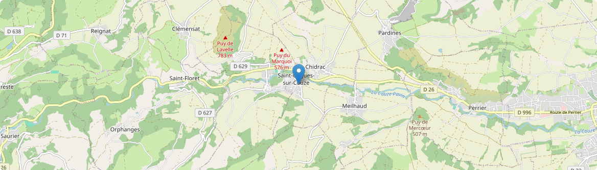 Saint-Cirgues-sur-Couze - Carte