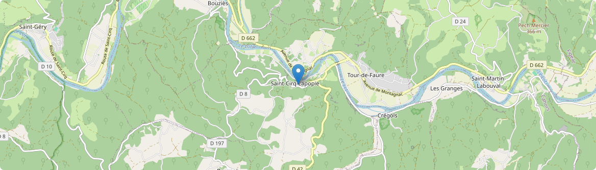 Saint-Cirq-Lapopie - Carte