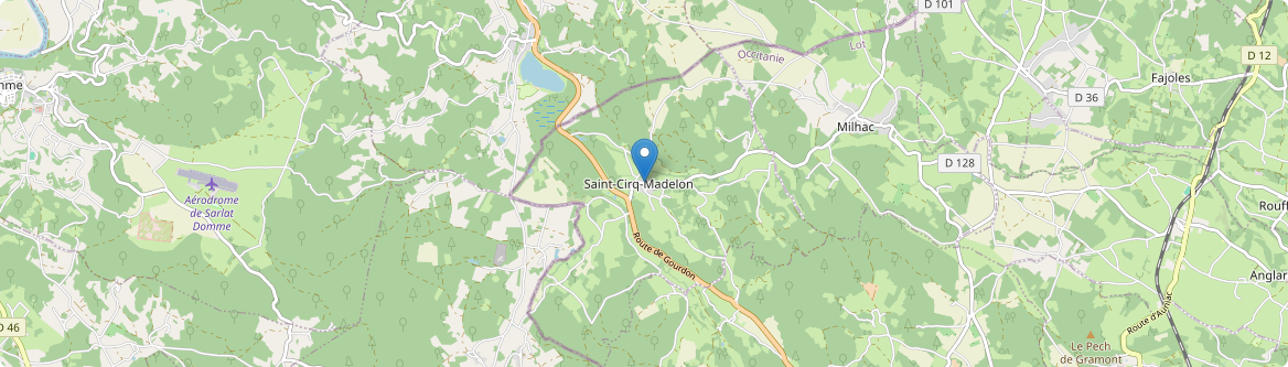 Saint-Cirq-Madelon - Carte