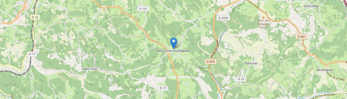 Saint-Cirq-Souillaguet - Carte