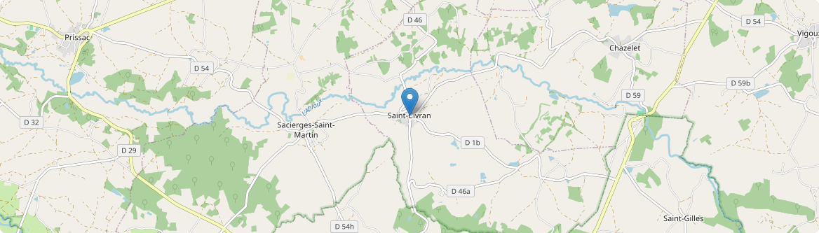 Saint-Civran - Carte