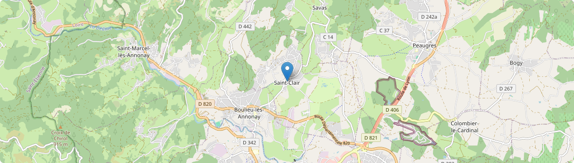 Saint-Clair - Carte
