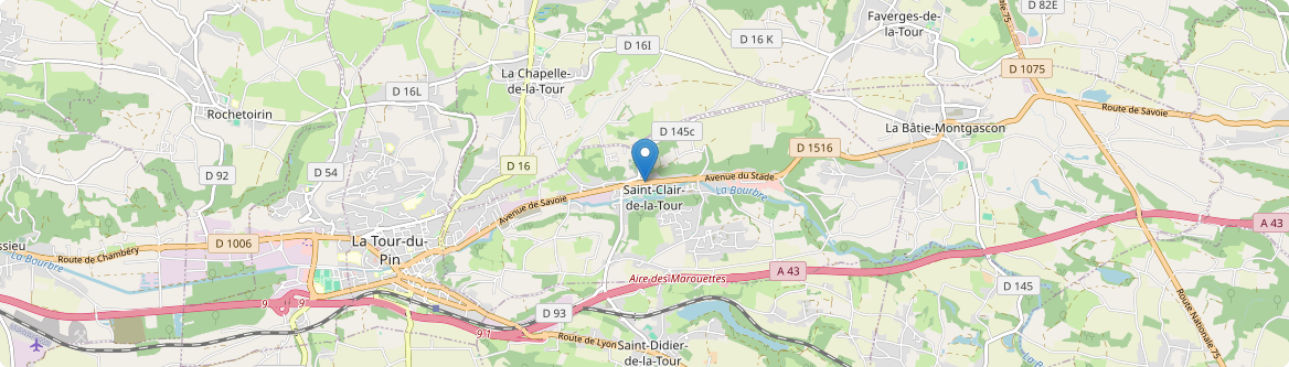 Saint-Clair-de-la-Tour - Carte