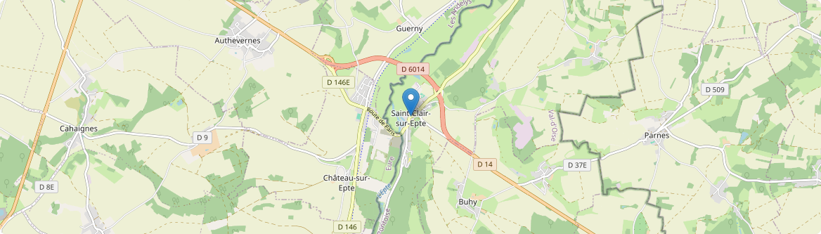 Saint-Clair-sur-Epte - Carte