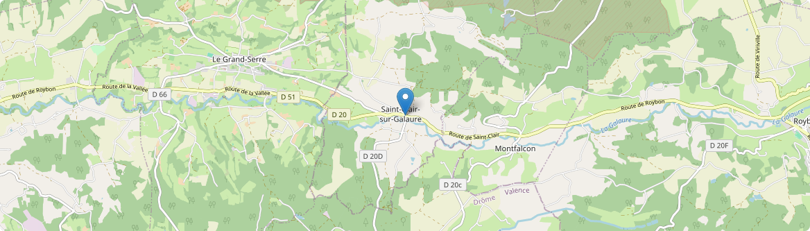 Saint-Clair-sur-Galaure - Carte