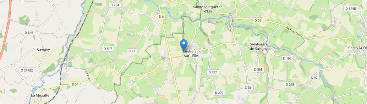 Saint-Clair-sur-l'Elle - Carte