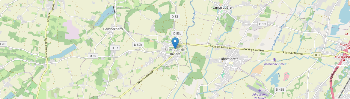 Saint-Clar-de-Rivière - Carte