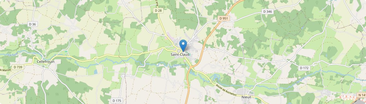 Saint-Claud - Carte