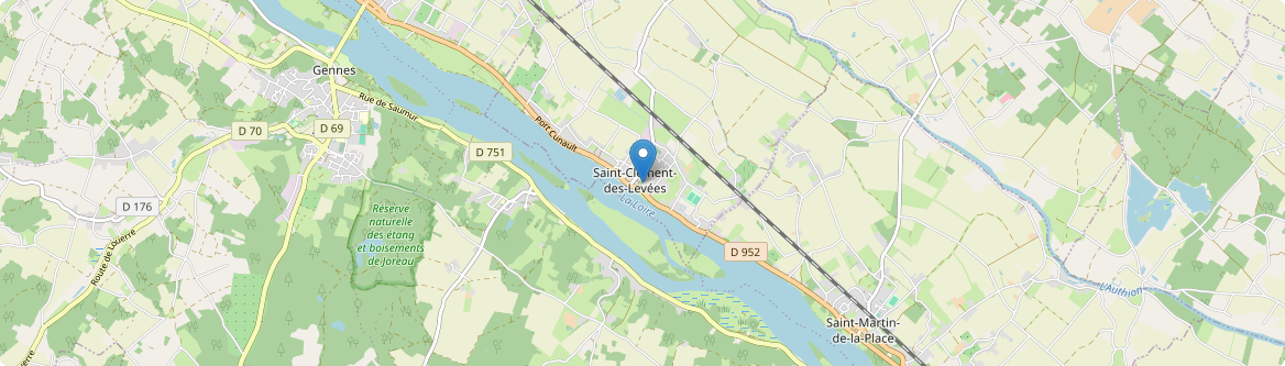 Saint-Clément-des-Levées - Carte